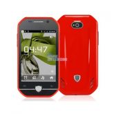 Celular Vermelho com Sistema Operacional Android